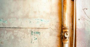 exemple d'une canalisation entartrée