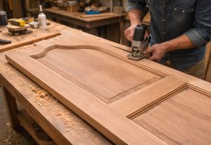 exemple de chapeau de gendarme sur une porte