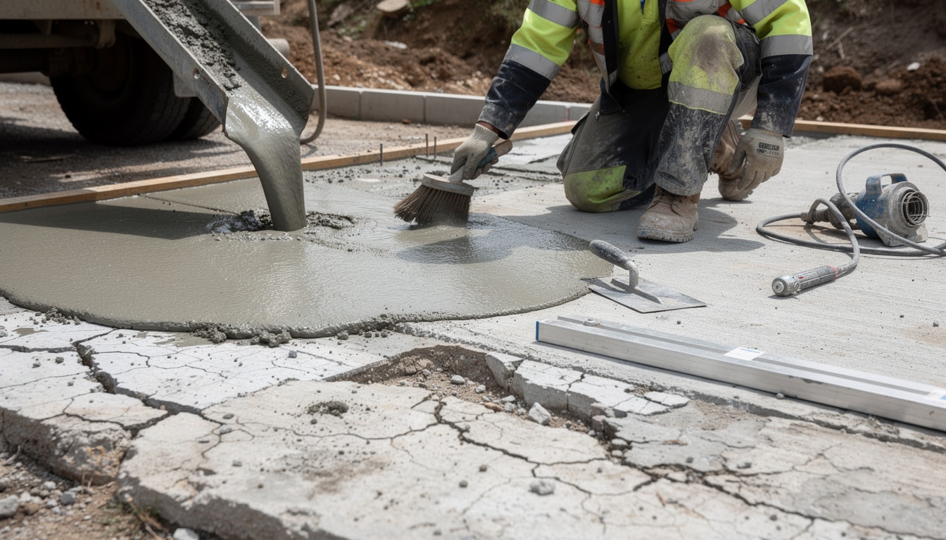 découvrez nos conseils pratiques pour couler une nouvelle dalle béton sur une ancienne dalle fissurée, afin d'assurer solidité et durabilité à votre construction.