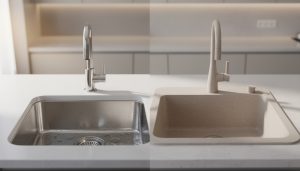 découvrez les différences entre évier en inox et en résine pour choisir le matériau idéal qui allie style, durabilité et praticité dans votre cuisine.