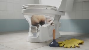 découvrez des méthodes efficaces pour retirer un furet coincé dans la canalisation des toilettes sans endommager vos installations ni aggraver la situation.
