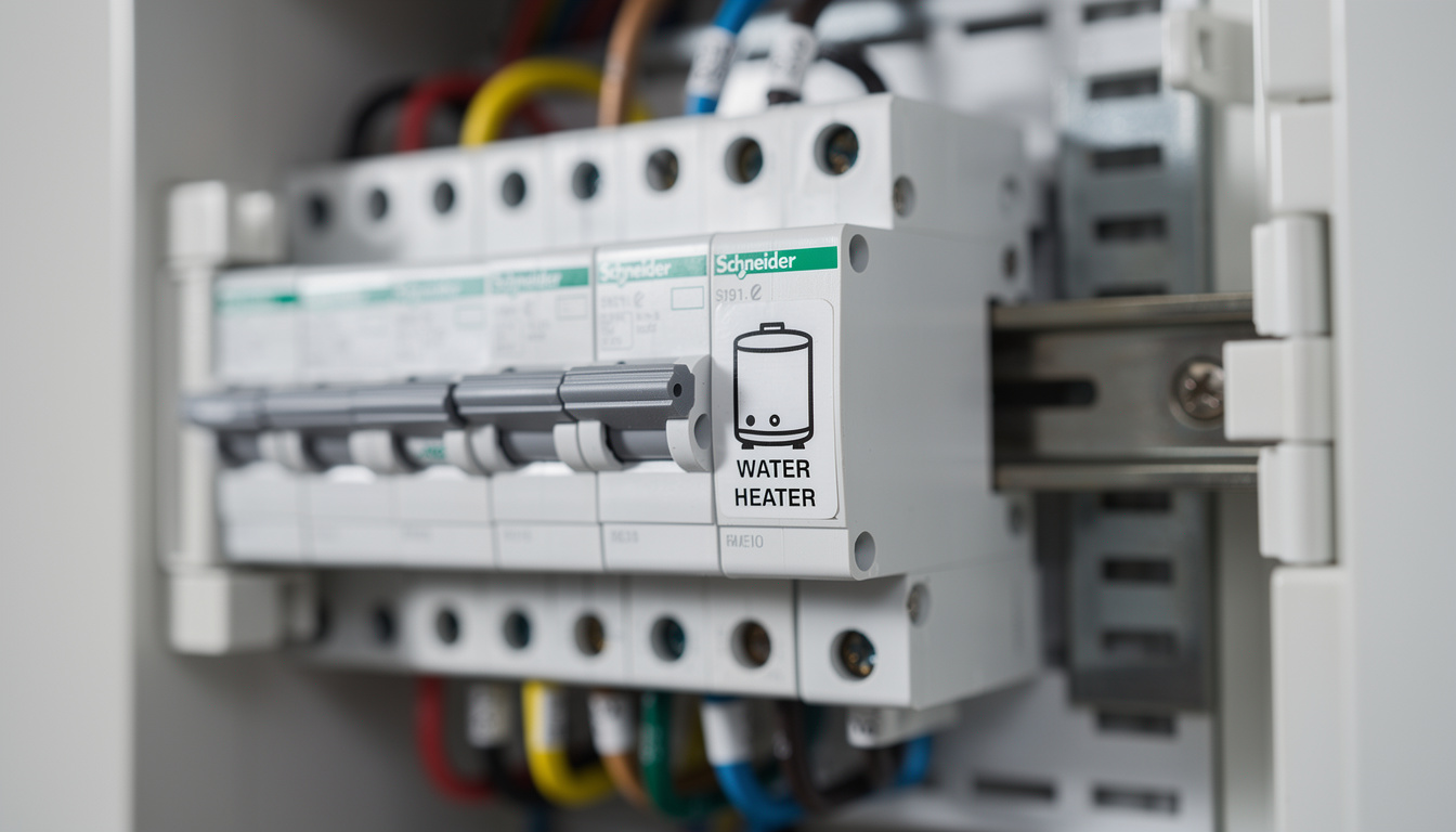 apprenez à identifier et utiliser correctement le symbole du chauffe-eau sur votre tableau électrique schneider pour assurer une installation sécurisée et efficace.