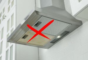 hotte dans une cuisine