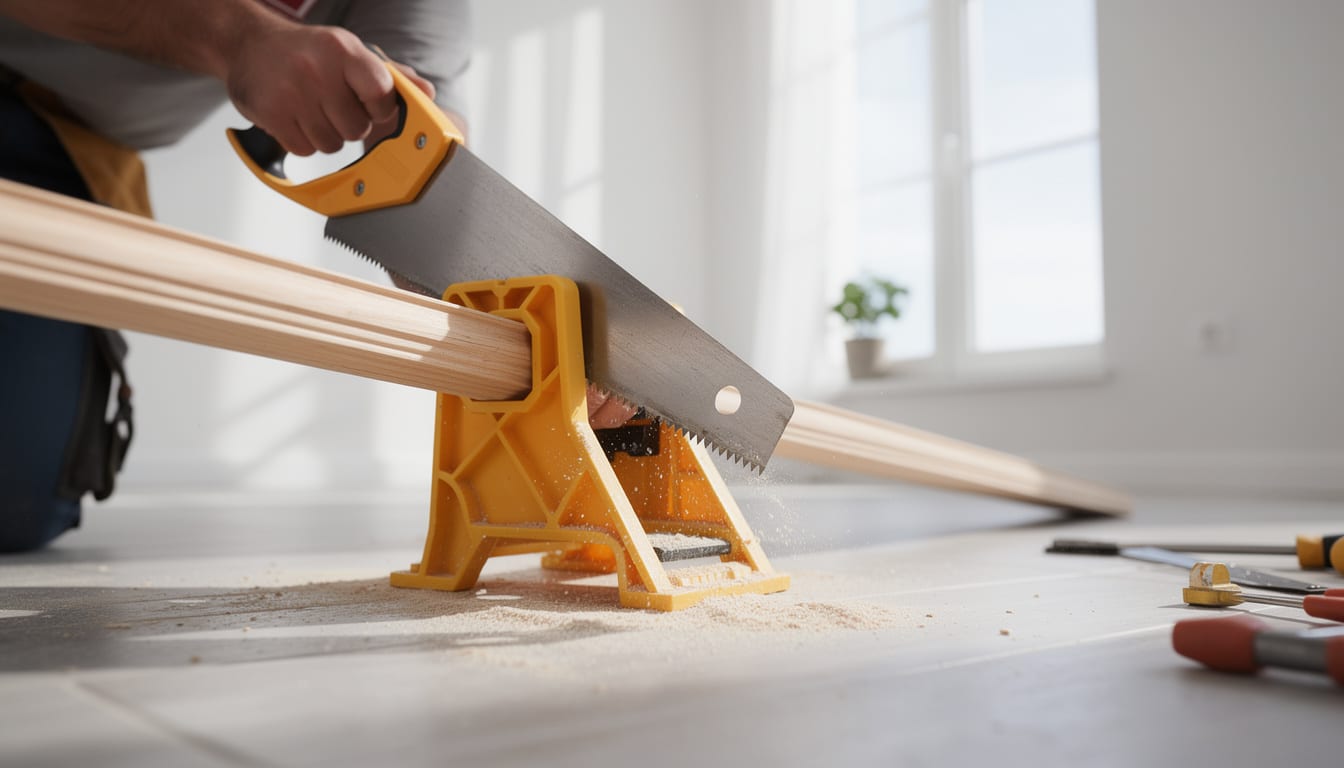 apprenez à couper une plinthe à angle sortant facilement grâce à notre guide simple et pratique, pour des finitions parfaites dans votre intérieur.