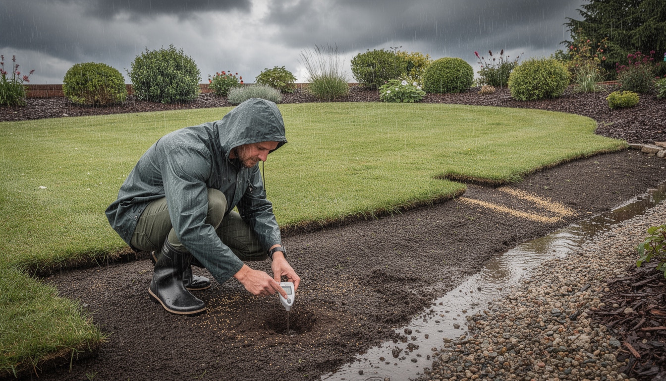 découvrez les meilleures astuces pour protéger et entretenir votre gazon fraîchement semé après une forte pluie, afin d'assurer une pousse saine et durable.