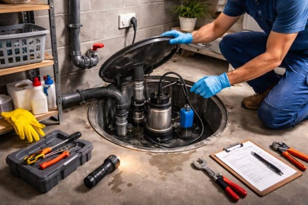 Entretien d'une station de pompage