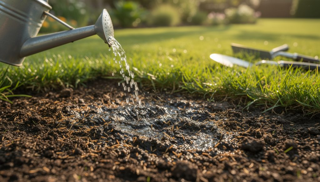 découvrez pourquoi et comment arroser le gazon après le semis pour assurer une bonne germination et un démarrage optimal de votre pelouse.