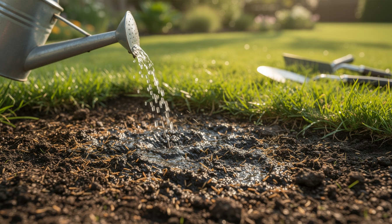 découvrez pourquoi et comment arroser le gazon après le semis pour assurer une bonne germination et un démarrage optimal de votre pelouse.