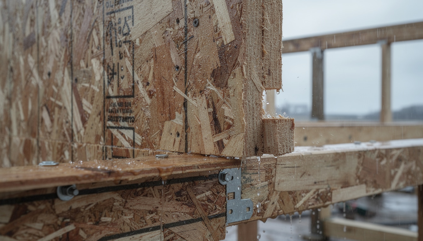 découvrez les risques liés à l'exposition de l'osb extérieur sous la pluie et comment protéger votre construction efficacement.