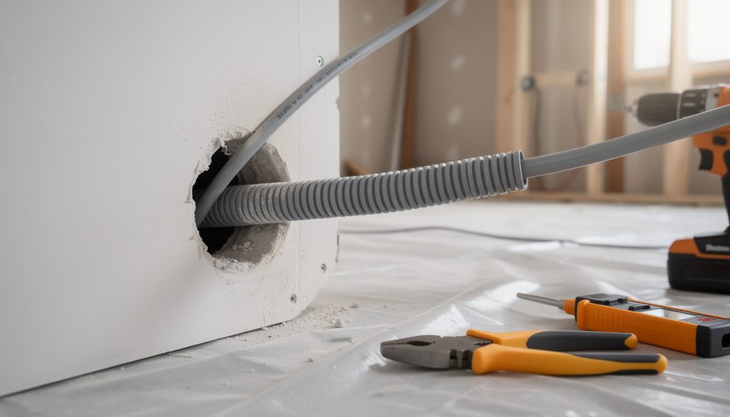Passage Cable Electrique Dans Cloison Placo Norme