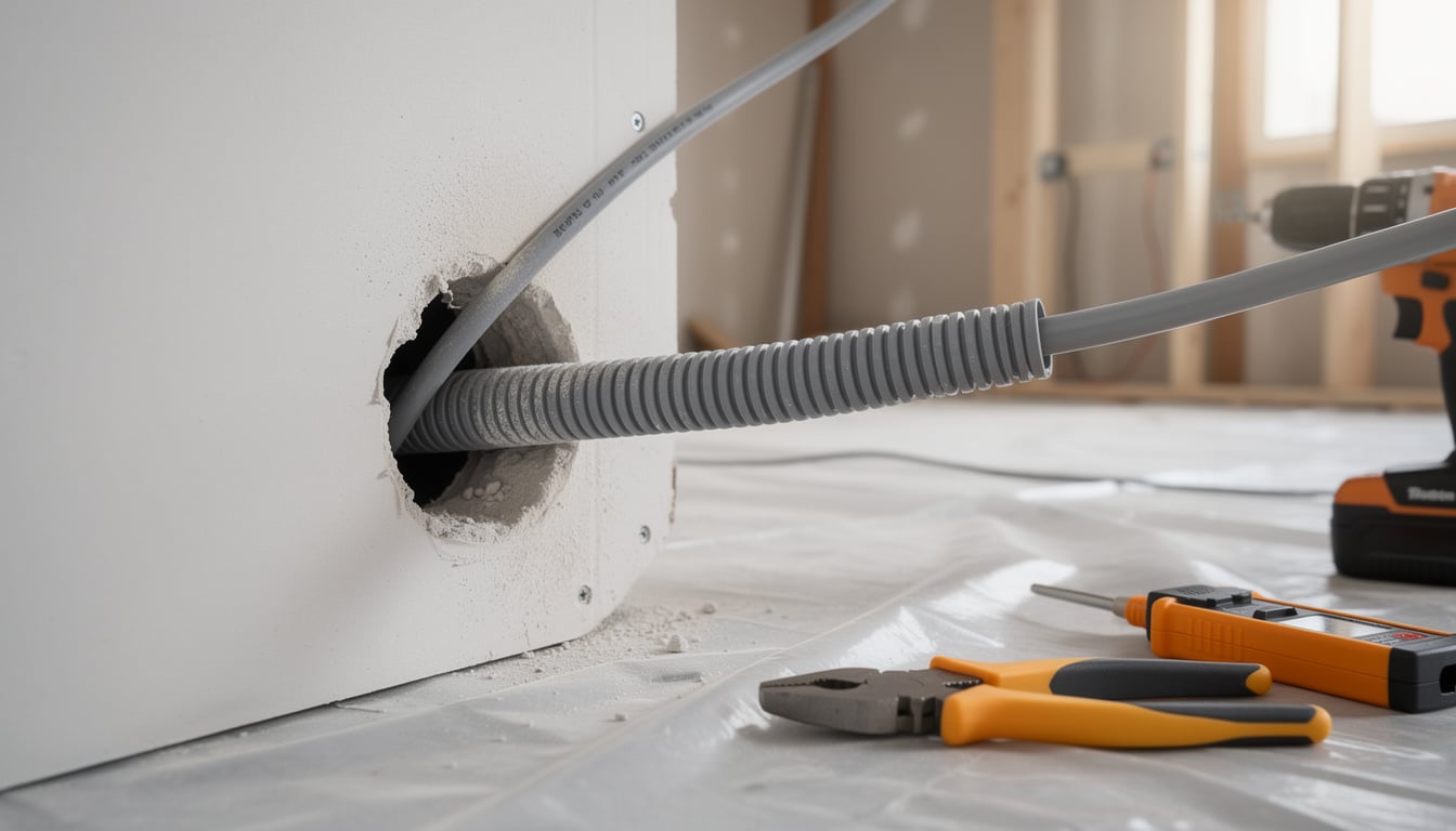 découvrez les normes à respecter en 2026 pour le passage des câbles électriques dans une cloison en placo, afin d'assurer sécurité et conformité lors de vos travaux électriques.