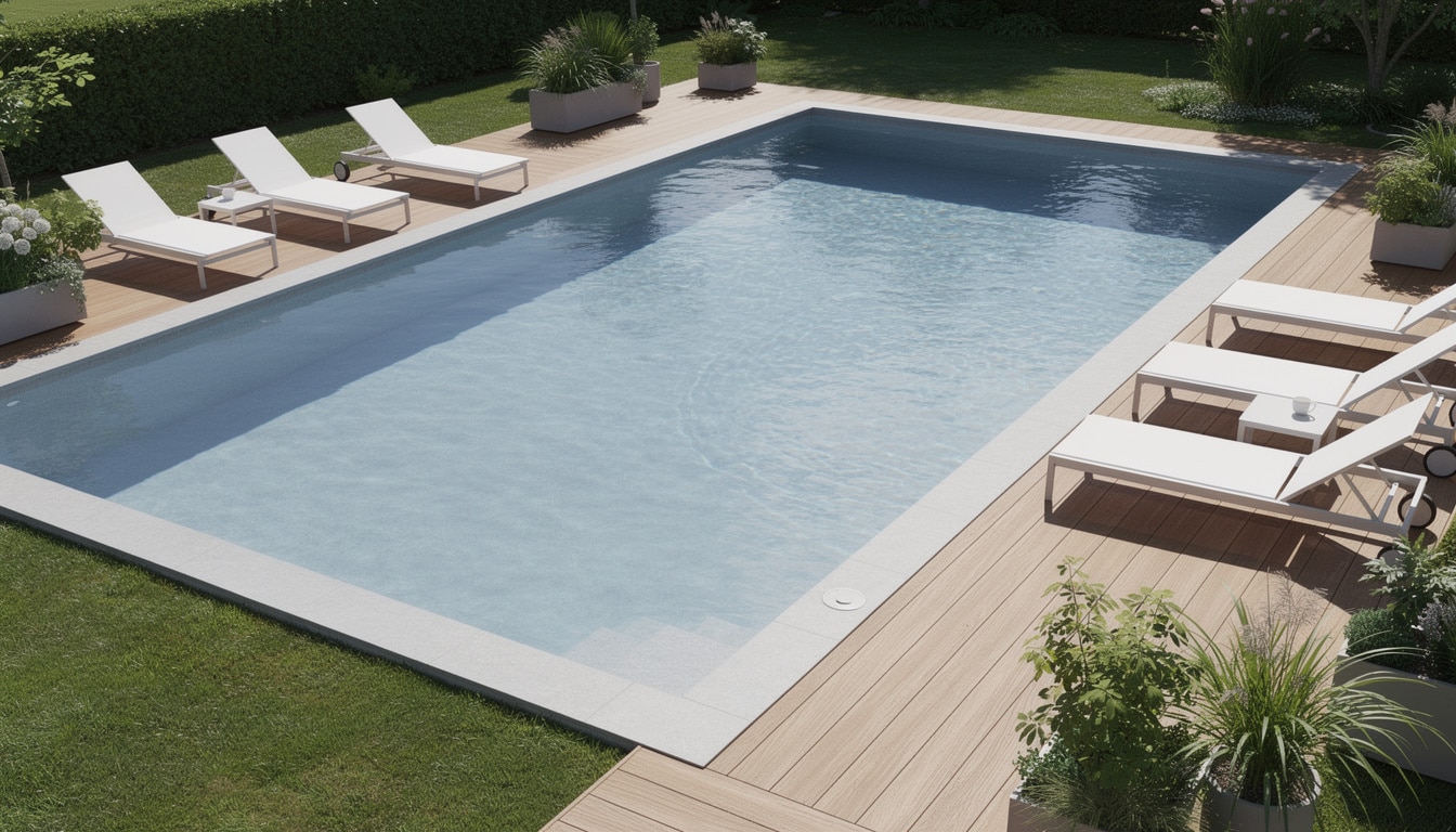 découvrez nos avis et conseils pour bien choisir une piscine avec liner gris clair, alliant esthétisme et durabilité pour votre espace extérieur.