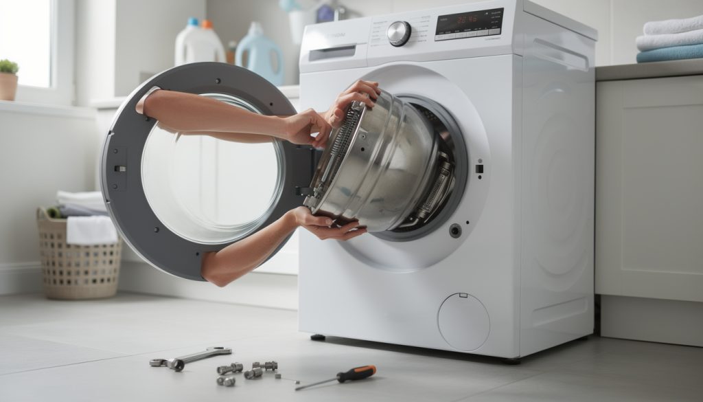 apprenez à réparer un tambour de machine à laver désaxé facilement et découvrez des astuces pour prévenir les pannes et prolonger la durée de vie de votre appareil.