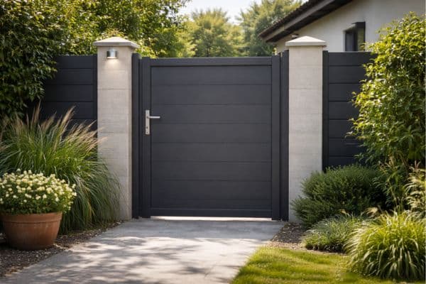 Porte moderne d'entrée de jardin