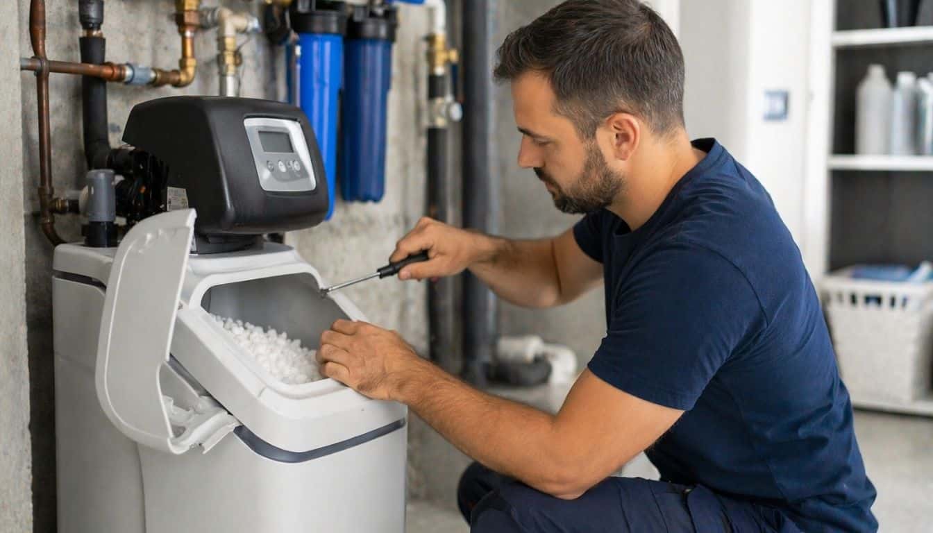 Réparation du système d'adoucisseur d'eau