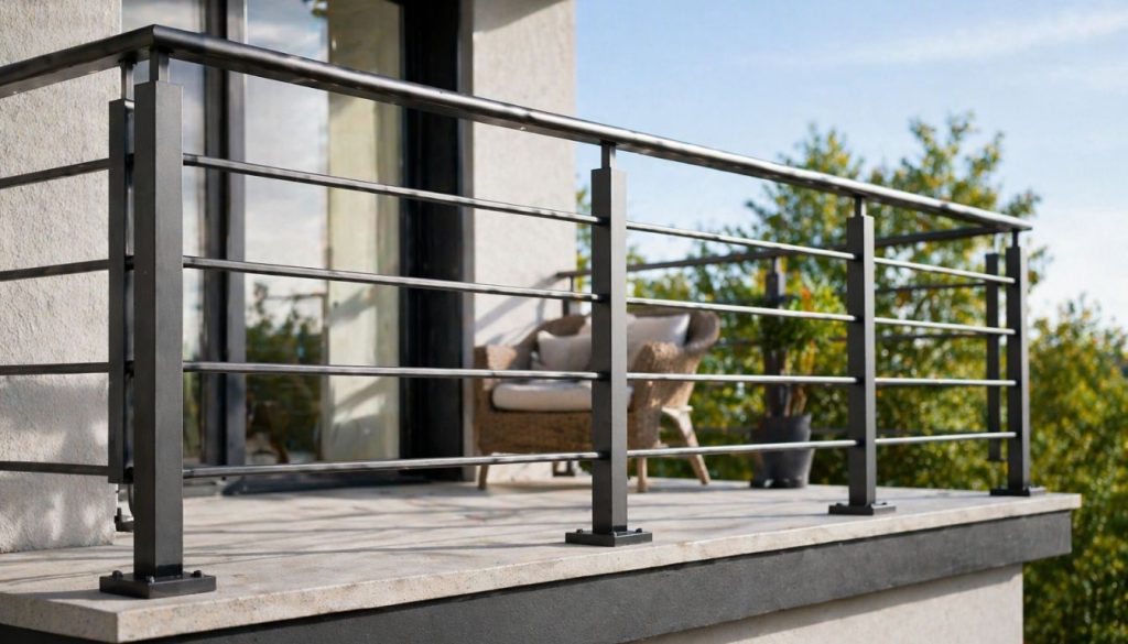 Balcon moderne avec vue dégagée