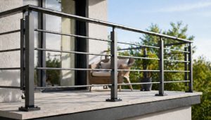 Balcon moderne avec vue dégagée