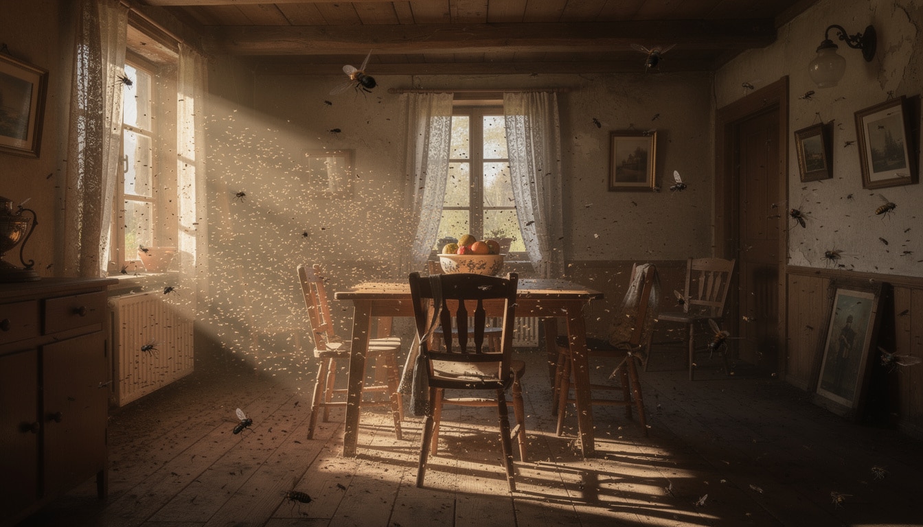 découvrez le symbolisme et les interprétations d'une invasion de mouches, un phénomène inquiétant chargé de présages mystérieux dans diverses cultures.