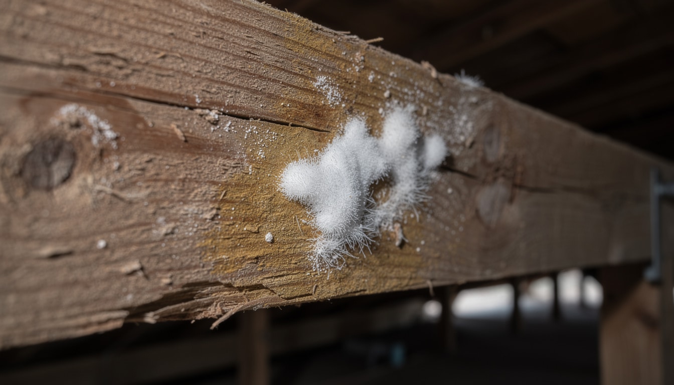 découvrez les causes du champignon blanc sur poutre en bois et apprenez des solutions efficaces pour protéger et traiter vos structures en bois.