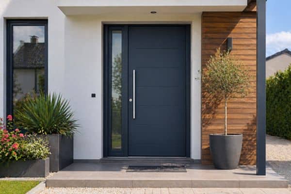 Entrée moderne avec détails épurés