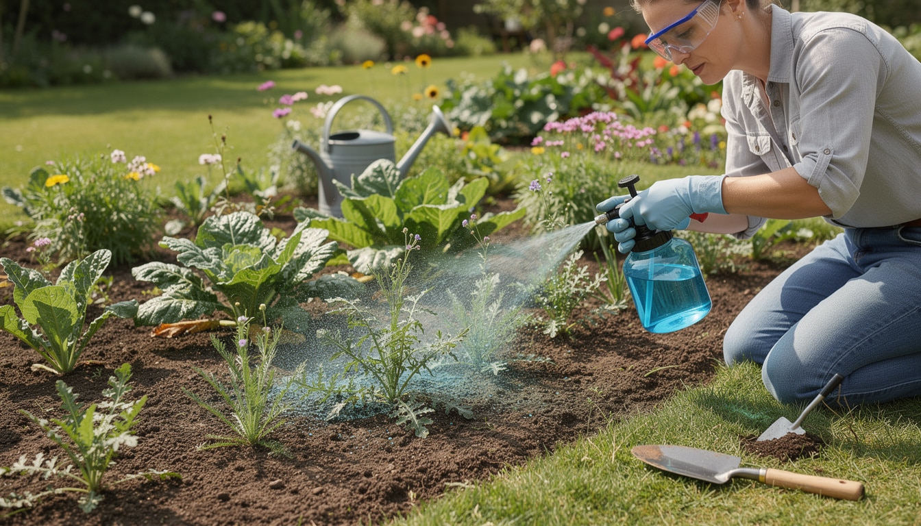 découvrez comment utiliser efficacement le sulfate de cuivre comme désherbant dans votre jardin pour éliminer les mauvaises herbes tout en protégeant vos plantes et l'environnement.